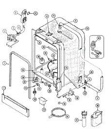 06 - Tub parts for Maytag Dishwasher MDB2400AWZ from AppliancePartsPros.com