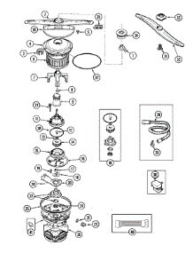 03 - Pump & Motor parts for Maytag Dishwasher MDB4160AWB from AppliancePartsPros.com