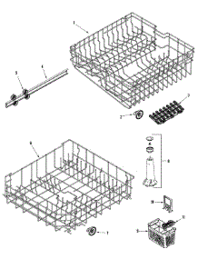 06 - Track & Rack Assembly parts for Maytag Dishwasher MDB4601AWX from AppliancePartsPros.com