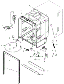 06 - Tub parts for Maytag Dishwasher MDB4651AWS from AppliancePartsPros.com