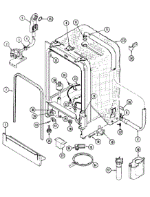 06 - Tub parts for Maytag Dishwasher MDB5010AWB from AppliancePartsPros.com