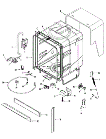 06 - Tub parts for Maytag Dishwasher MDB5600AWB from AppliancePartsPros.com