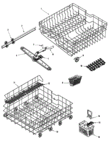 05 - Track & Rack Assembly parts for Maytag Dishwasher MDB6600AWW from AppliancePartsPros.com