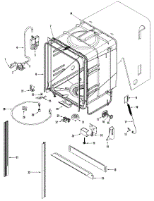 06 - Tub parts for Maytag Dishwasher MDB6601AWS from AppliancePartsPros.com