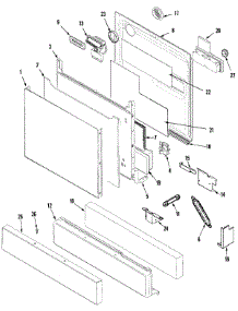 02 - Door parts for Maytag Dishwasher MDB6650AWQ from AppliancePartsPros.com