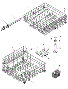 06 - Track & Rack Assembly parts for Maytag Dishwasher MDB6650AWS from AppliancePartsPros.com