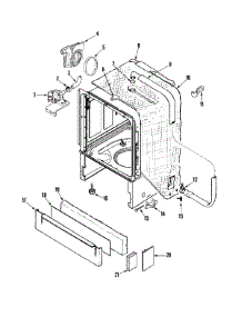 04 - Outer Tub parts for Maytag Dishwasher MDB6658AWS from AppliancePartsPros.com