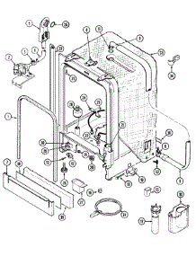 06 - Tub parts for Maytag Dishwasher MDB6800AWA from AppliancePartsPros.com