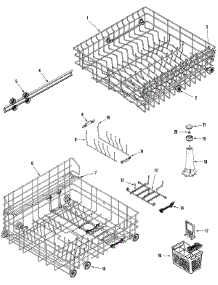 05 - Track & Rack Assembly parts for Maytag Dishwasher MDB7000AWA from AppliancePartsPros.com