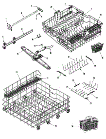 05 - Track & Rack Assembly parts for Maytag Dishwasher MDB7600AWS from AppliancePartsPros.com