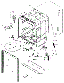 06 - Tub parts for Maytag Dishwasher MDB7600AWW from AppliancePartsPros.com