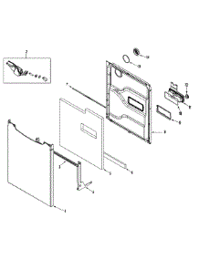 02 - Door parts for Maytag Dishwasher MDB7601AWW from AppliancePartsPros.com