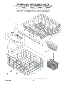 09 - Upper And Lower Rack Parts parts for Maytag Dishwasher MDBH955AWB3 from AppliancePartsPros.com