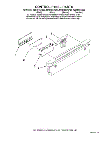 02 - Control Panel Parts parts for Maytag Dishwasher MDBH955AWQ3 from AppliancePartsPros.com