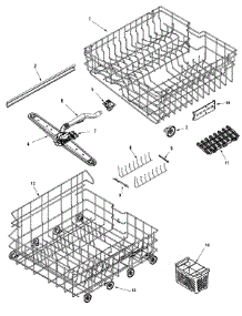04 - Rail & Rack Assembly parts for Maytag Dishwasher MDB7751AWQ from AppliancePartsPros.com