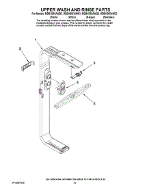 10 - Upper Wash And Rinse Parts parts for Maytag Dishwasher MDBH955AWS3 from AppliancePartsPros.com
