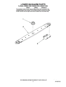 04 - Lower Washarm Parts parts for Maytag Dishwasher MDBS561AWW3 from AppliancePartsPros.com