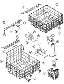05 - Track & Rack Assembly parts for Maytag Dishwasher MDB8000AWW from AppliancePartsPros.com