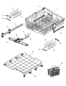 04 - Rack Assembly (Middle / Lwr) parts for Maytag Dishwasher MDB8600AWB from AppliancePartsPros.com