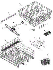 04 - Rail & Rack Assembly parts for Maytag Dishwasher MDB8751AWB from AppliancePartsPros.com