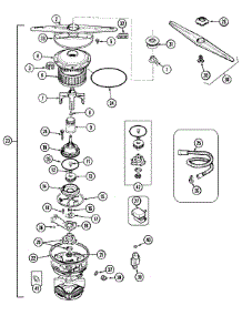 03 - Pump & Motor parts for Maytag Dishwasher MDB9000AWW from AppliancePartsPros.com