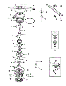 03 - Pump & Motor parts for Maytag Dishwasher MDB9100AWB from AppliancePartsPros.com