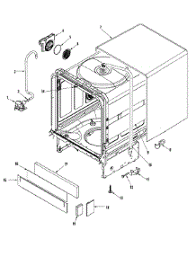 04 - Outer Tub parts for Maytag Dishwasher MDB9150AWQ from AppliancePartsPros.com