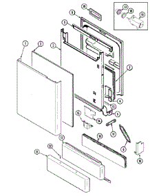 02 - Door (Aws) parts for Maytag Dishwasher MDBE790AWS from AppliancePartsPros.com