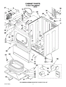 02 - Cabinet Parts parts for Maytag Dryer MDE17MNBGW0 from AppliancePartsPros.com