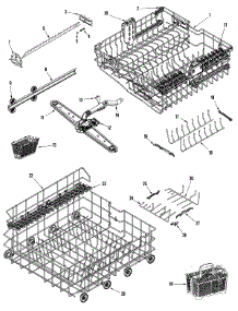 05 - Track & Rack Assembly parts for Maytag Dishwasher MDBH970AWW from AppliancePartsPros.com