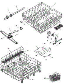 05 - Track & Rack Assembly parts for Maytag Dishwasher MDBTT70AWQ from AppliancePartsPros.com