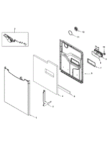 02 - Door parts for Maytag Dishwasher MDBTT70AWW from AppliancePartsPros.com