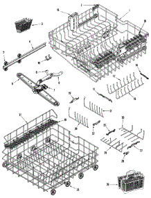 05 - Track & Rack Assembly parts for Maytag Dishwasher MDBTT79AWB from AppliancePartsPros.com
