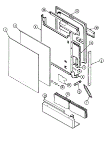 03 - Door (Mdc4000awe) parts for Maytag Dishwasher MDC4000AWE from AppliancePartsPros.com