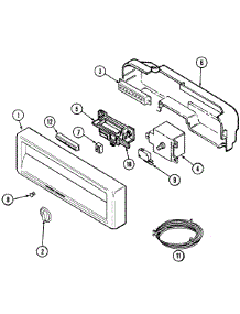 02 - Control Panel parts for Maytag Dishwasher MDC4100AWX from AppliancePartsPros.com