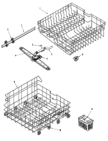 06 - Track & Rack Assembly parts for Maytag Dishwasher MDC4650AWB from AppliancePartsPros.com