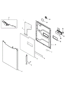 03 - Door parts for Maytag Dishwasher MDC4650AWW from AppliancePartsPros.com