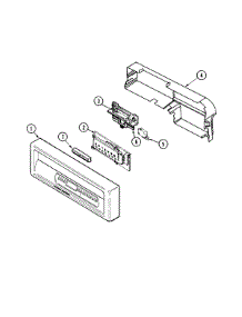 02 - Control Panel parts for Maytag Dishwasher MDC5100AWW from AppliancePartsPros.com