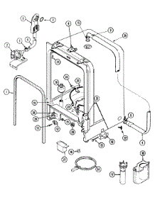 07 - Tub parts for Maytag Dishwasher MDC5100AWW from AppliancePartsPros.com