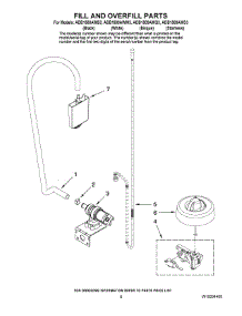 06 - Fill And Overfill Parts parts for Maytag Dishwasher ADB1500AWW3 from AppliancePartsPros.com