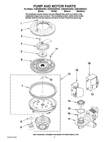 08 - Pump And Motor Parts parts for Maytag Dishwasher ADB2500AWW3 from AppliancePartsPros.com