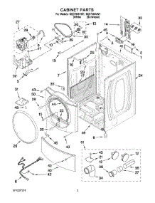 02 - Cabinet Parts parts for Maytag Dryer NED7500VW1 from AppliancePartsPros.com
