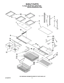06 - Shelf Parts parts for Maytag Refrigerator ABR2227VES2 from AppliancePartsPros.com