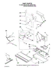 07 - Unit Parts parts for Maytag Refrigerator ABR2227VES2 from AppliancePartsPros.com