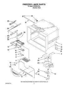 02 - Freezer Liner Parts parts for Maytag Refrigerator AFD2535FES4 from AppliancePartsPros.com