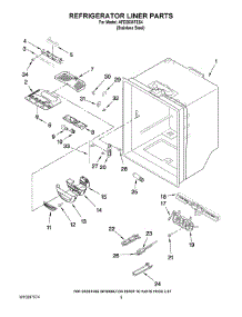 03 - Refrigerator Liner Parts parts for Maytag Refrigerator AFD2535FES4 from AppliancePartsPros.com