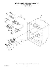 02 - Refrigerator Liner Parts parts for Maytag Refrigerator GB5526FEAS2 from AppliancePartsPros.com