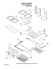 06 - Shelf Parts parts for Maytag Refrigerator GB6525PEAS2 from AppliancePartsPros.com