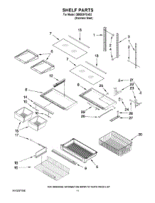 06 - Shelf Parts parts for Maytag Refrigerator GB6526FEAS2 from AppliancePartsPros.com