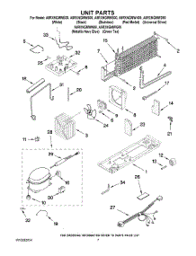 04 - Unit Parts parts for Maytag Refrigerator A8RXNGMWE00 from AppliancePartsPros.com